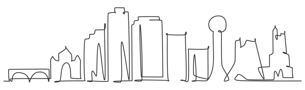 one single line drawing knoxville city skyline, tennessee. world historical town landscape. best holiday destination postcard. editable stroke trendy continuous line draw design vector illustration